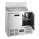 Polar Serie G Pizzakühltisch Saladette 2-türig 254L