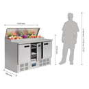 Polar Serie G gekühlte Saladette und Pizzatisch 390 Liter
