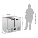 Polar Serie G gekühlte Saladette 240 Liter