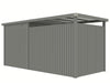 StarLine Metall Gerätehaus Modell Style 4,45 m² Spar-Set 2 Alu Grau