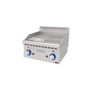 SGS Gastro Gas Frying Plate Hardchrome / Smooth + Grooved / 7.4 kW / Premium Series 600