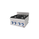 SGS Gastro Gas Stove 4 Burners with Pilot Flame / 25.2 kW / Premium Series 600