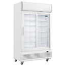 Polar Serie G Display-Kühlung mit zwei Türen und Schiebetüren des Leuchtkastens 950L