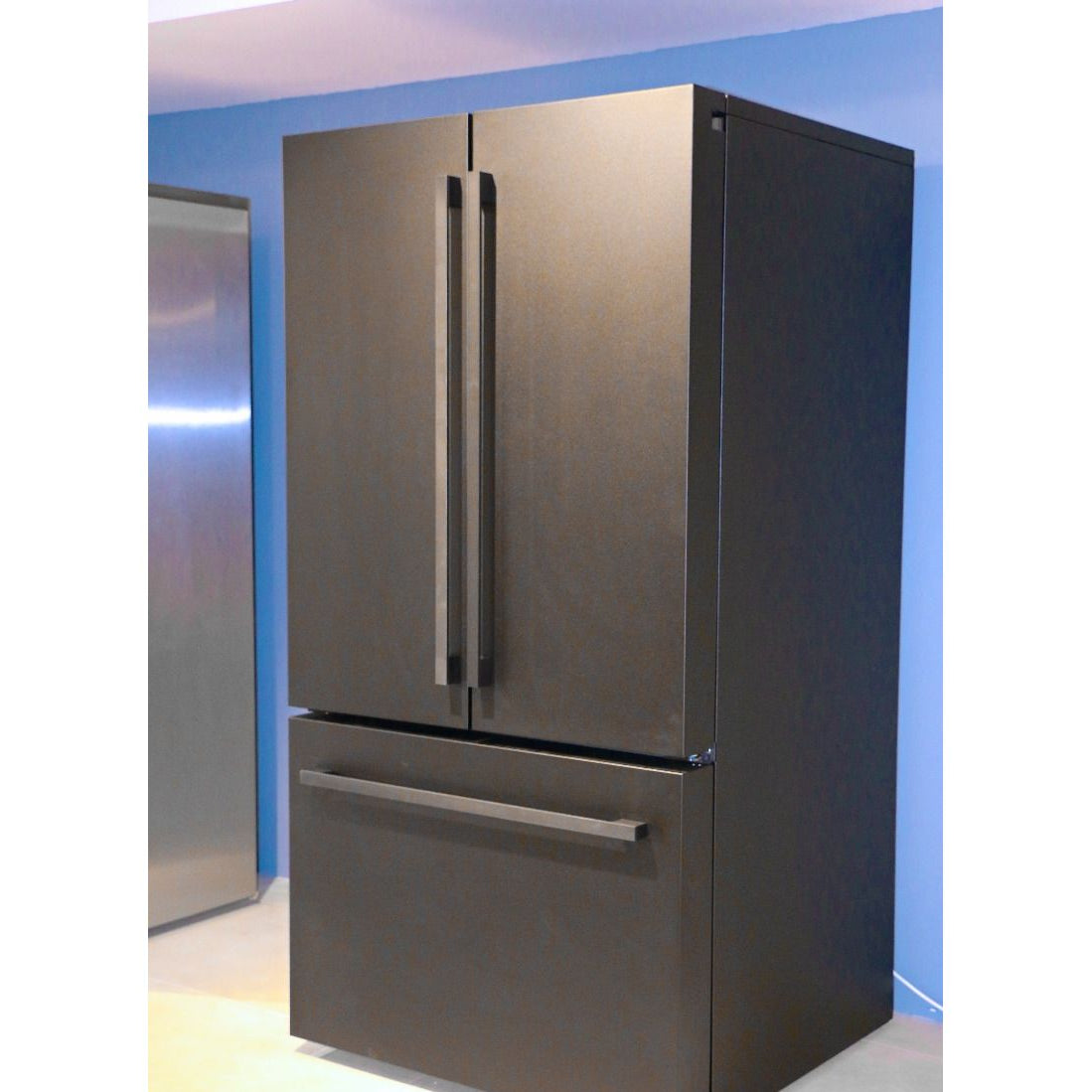 General Electric IO Mabe French Door Kühlschrank INO27JSPF 3BM, 91 cm, 765 Liter, Mattschwarz Einbau