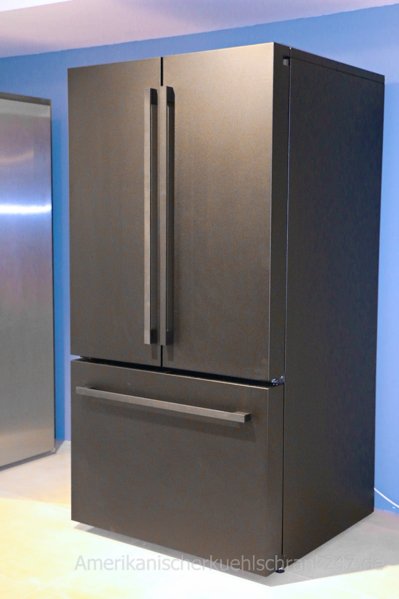 General Electric IO Mabe French Door Kühlschrank INO27JSPF 3BM, 91 cm, 765 Liter, Mattschwarz Einbau