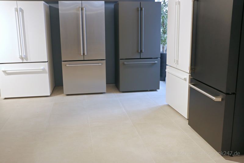 General Electric IO Mabe French Door Kühlschrank IWO19JSPF 8BM-DBM, 85 cm, 527 Liter, Mattschwarz Freistehend