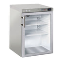 Casselin Gefrierschrank mit Glastür 140 L Stahl