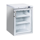 Casselin Gefrierschrank mit Glastür 200 L Stahl