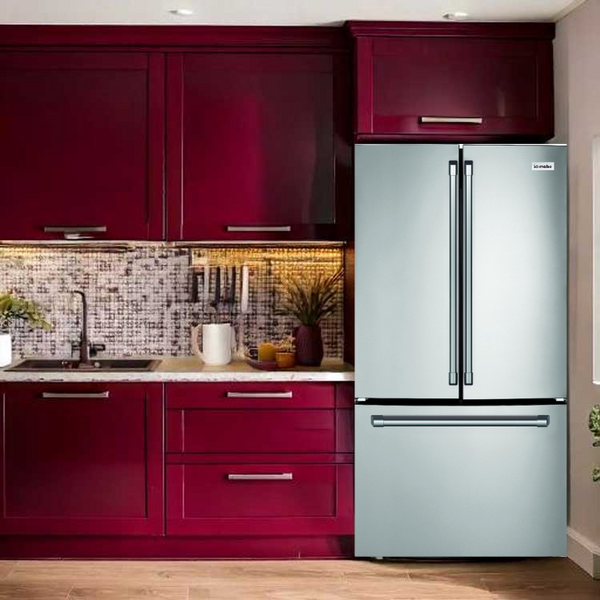 General Electric IO Mabe French Door Kühlschrank IWO19JSPF SS, 84 cm, 527 Liter, Edelstahl Einbau