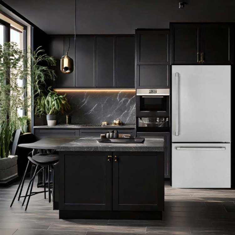 General Electric IO Mabe Big Door Kühlschrank ICO19JSPF 30, 84 cm, 527 Liter Edelstahl Einbau