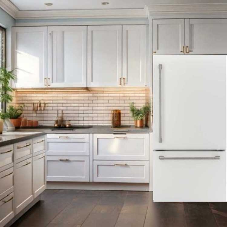 General Electric IO Mabe Big Door Kühlschrank ICO19JSPF 3WM, 84 cm, 527 Liter, Matt weiß Einbau