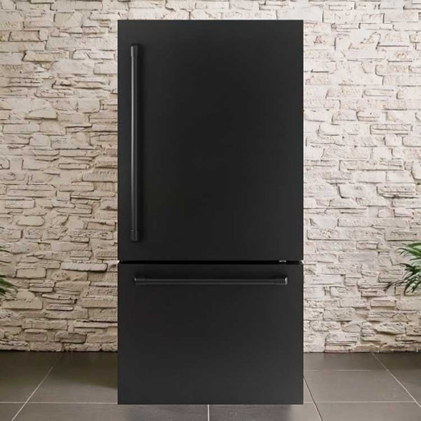 General Electric IO Mabe Big Door Kühlschrank ICO19JSPF 8BM-CBM, 85 cm, 527 Liter, Mattschwarz Freistehend