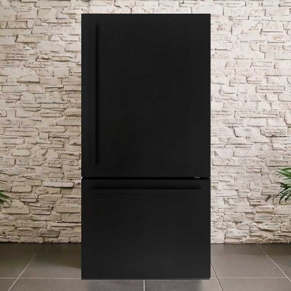 General Electric IO Mabe Big Door Kühlschrank ICO19JSPF 8BM-DBM, 85 cm, 527 Liter, Mattschwarz Freistehend