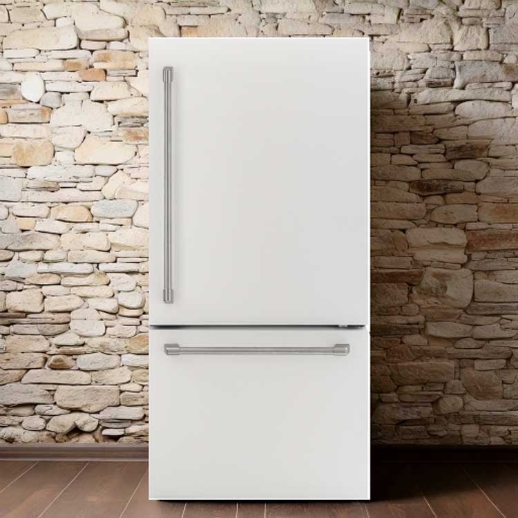 General Electric IO Mabe Big Door Kühlschrank ICO19JSPF 8WM, 85 cm, 527 Liter, Matt weiß Freistehend