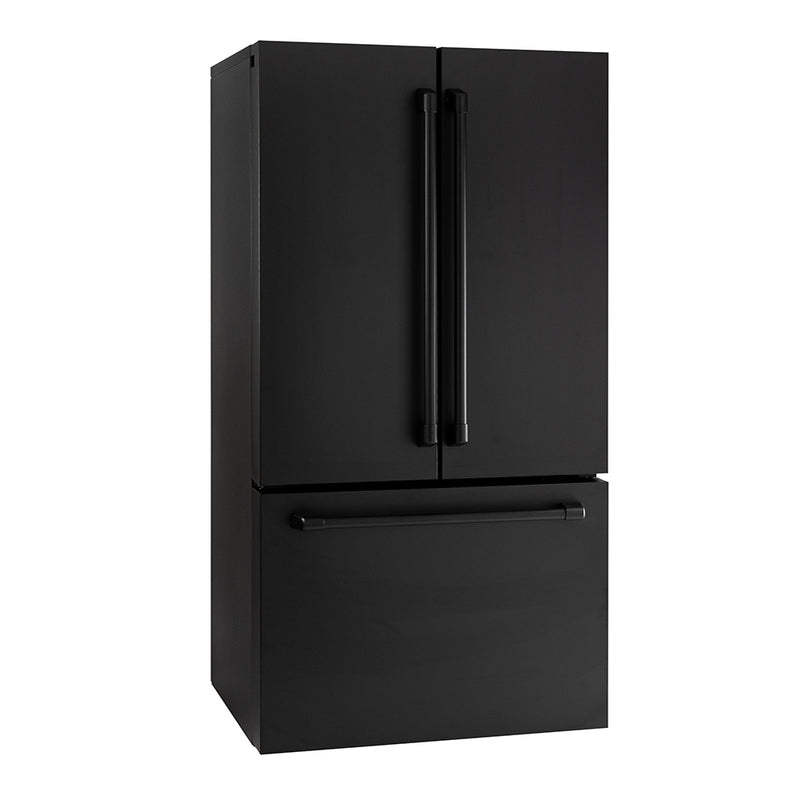 General Electric IO Mabe French Door Kühlschrank INO27JSPF 8BM-CBM, 92 cm, 765 Liter, Mattschwarz Freistehend