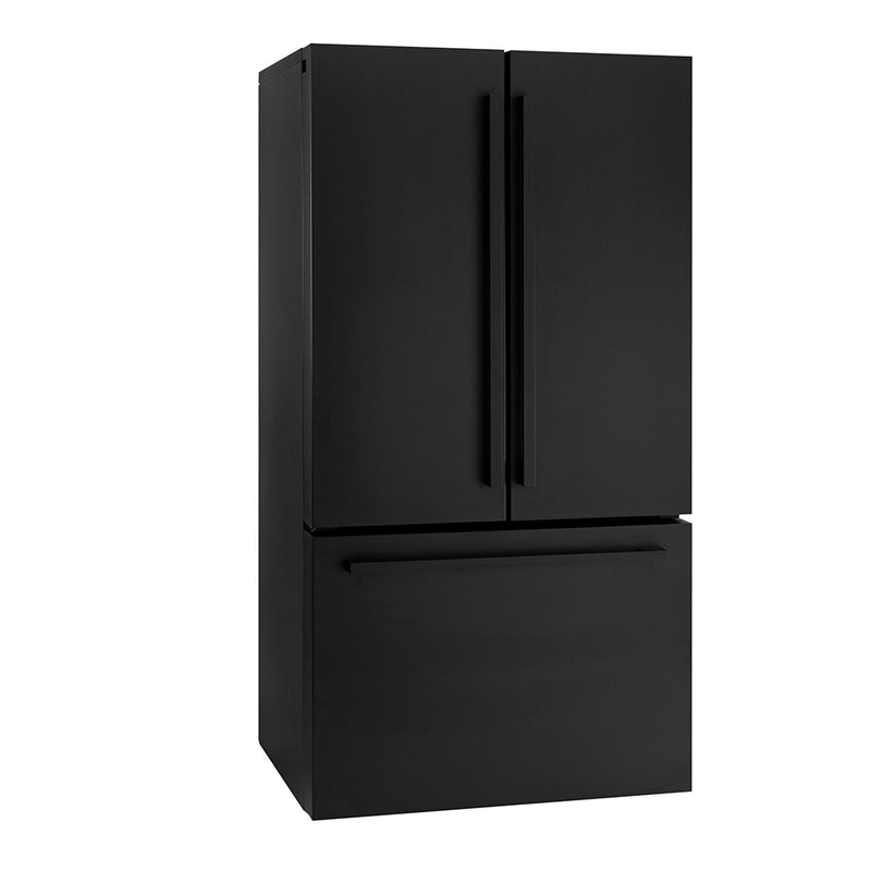 General Electric IO Mabe French Door Kühlschrank INO27JSPF 8BM-DBM, 92 cm, 765 Liter, Mattschwarz Freistehend