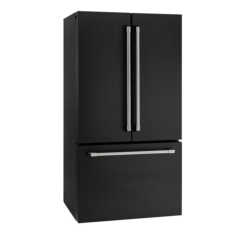 General Electric IO Mabe French Door Kühlschrank INO27JSPF 8BM, 92 cm, 765 Liter, Mattschwarz Freistehend
