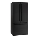 General Electric IO Mabe French Door Kühlschrank IWO19JSPF 8BM-CBM, 85 cm, 527 Liter, Mattschwarz Freistehend