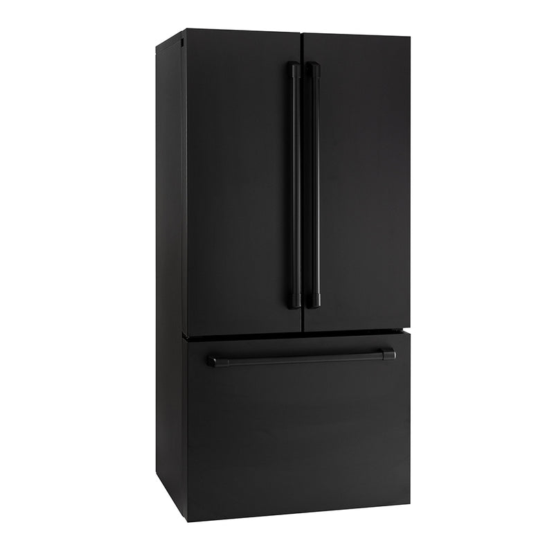 General Electric IO Mabe French Door Kühlschrank IWO19JSPF 8BM-CBM, 85 cm, 527 Liter, Mattschwarz Freistehend