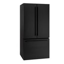 General Electric IO Mabe French Door Kühlschrank IWO19JSPF 8BM-DBM, 85 cm, 527 Liter, Mattschwarz Freistehend