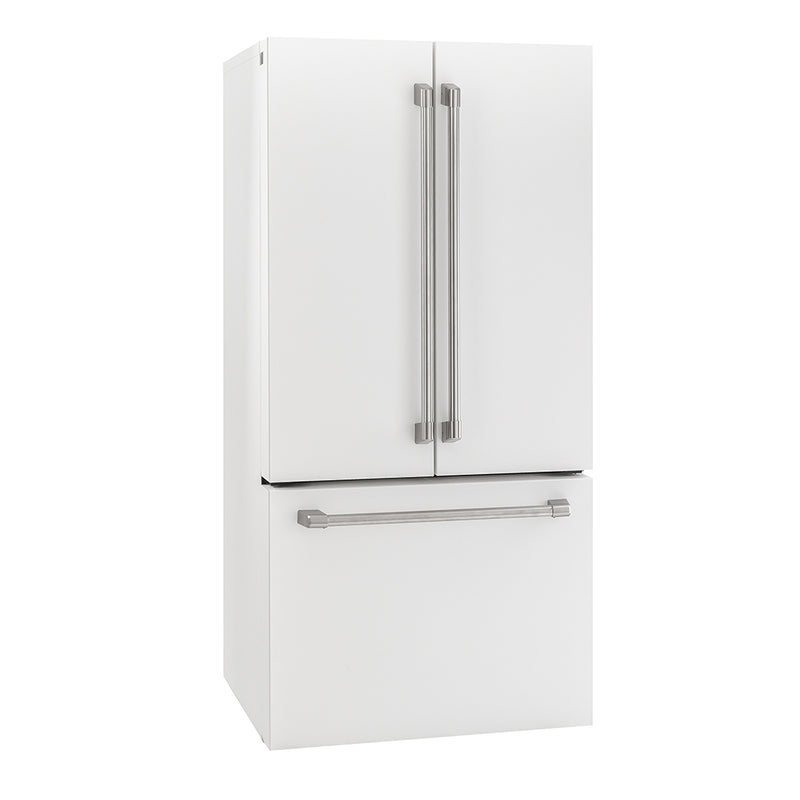 General Electric IO Mabe French Door Kühlschrank IWO19JSPF 8WM, 85 cm, 527 Liter, Matt weiß Freistehend