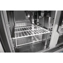 Polar Serie G 3-türige Pizzakühltheke mit Vitrine 436Ltr