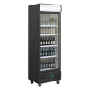 Polar Serie G Standkühlschrank mit Display 368Ltr Schwarz