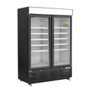 Polar Serie G Gefrierschrank mit Sichtfenster 920L Schwarz