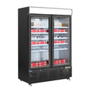 Polar Serie G Gefrierschrank mit Sichtfenster 920L Schwarz