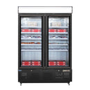 Polar Serie G Gefrierschrank mit Sichtfenster 920L Schwarz