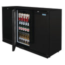 Polar Serie G 900 mm Barkühler mit Drei Türen 330L Schwarz