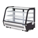 Polar Serie G Energieeffizienter Tischplatten-Kühlvitrine Schwarz 160L