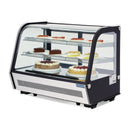 Polar Serie G Energieeffizienter Tischplatten-Kühlvitrine Schwarz 160L