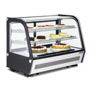 Polar Serie G Energieeffizienter Tischplatten-Kühlvitrine Schwarz 160L