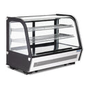 Polar Serie G Energieeffizienter Tischplatten-Kühlvitrine Schwarz 160L