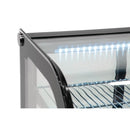 Polar Serie G Energieeffizienter Tischplatten-Kühlvitrine Schwarz 160L