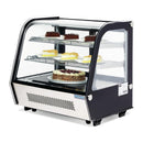 Polar Serie G Energieeffizienter Tischplatten-Kühlschrank für Lebensmittel-Schwarz 120L