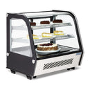 Polar Serie G Energieeffizienter Tischplatten-Kühlschrank für Lebensmittel-Schwarz 120L