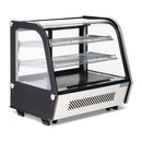 Polar Serie G Energieeffizienter Tischplatten-Kühlschrank für Lebensmittel-Schwarz 120L