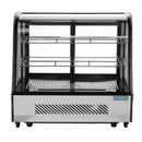 Polar Serie G Energieeffizienter Tischplatten-Kühlschrank für Lebensmittel-Schwarz 120L