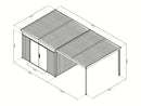 StarLine Metall Gerätehaus Modell Solidum 17,22 m²