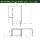 Butenas Garage mit Carport HIBISCUS