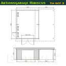 Butenas Garage mit Carport HIBISCUS