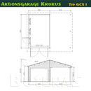 Butenas Garage mit Carport KROKUS