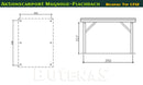 Butenas Carport MAGNOLIE Flachdach