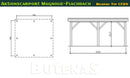 Butenas Carport MAGNOLIE Flachdach