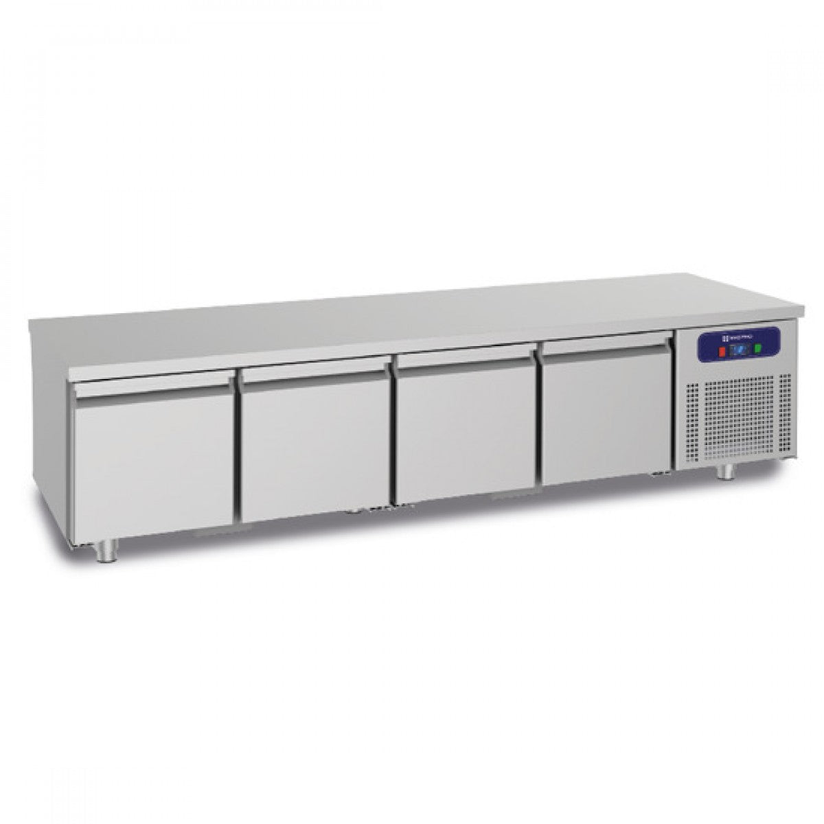 Virtus & Mastro Kühlunterbau mit 4 Schubladen 1/1 für Kochgeräte, B=2200 mm