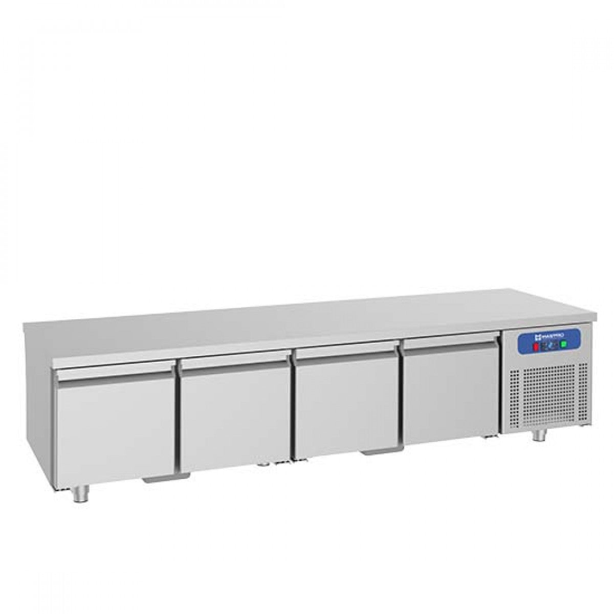 Virtus & Mastro Kühlunterbau mit 4 Schubladen 1/1 für Kochgeräte 700er, B=2200 mm