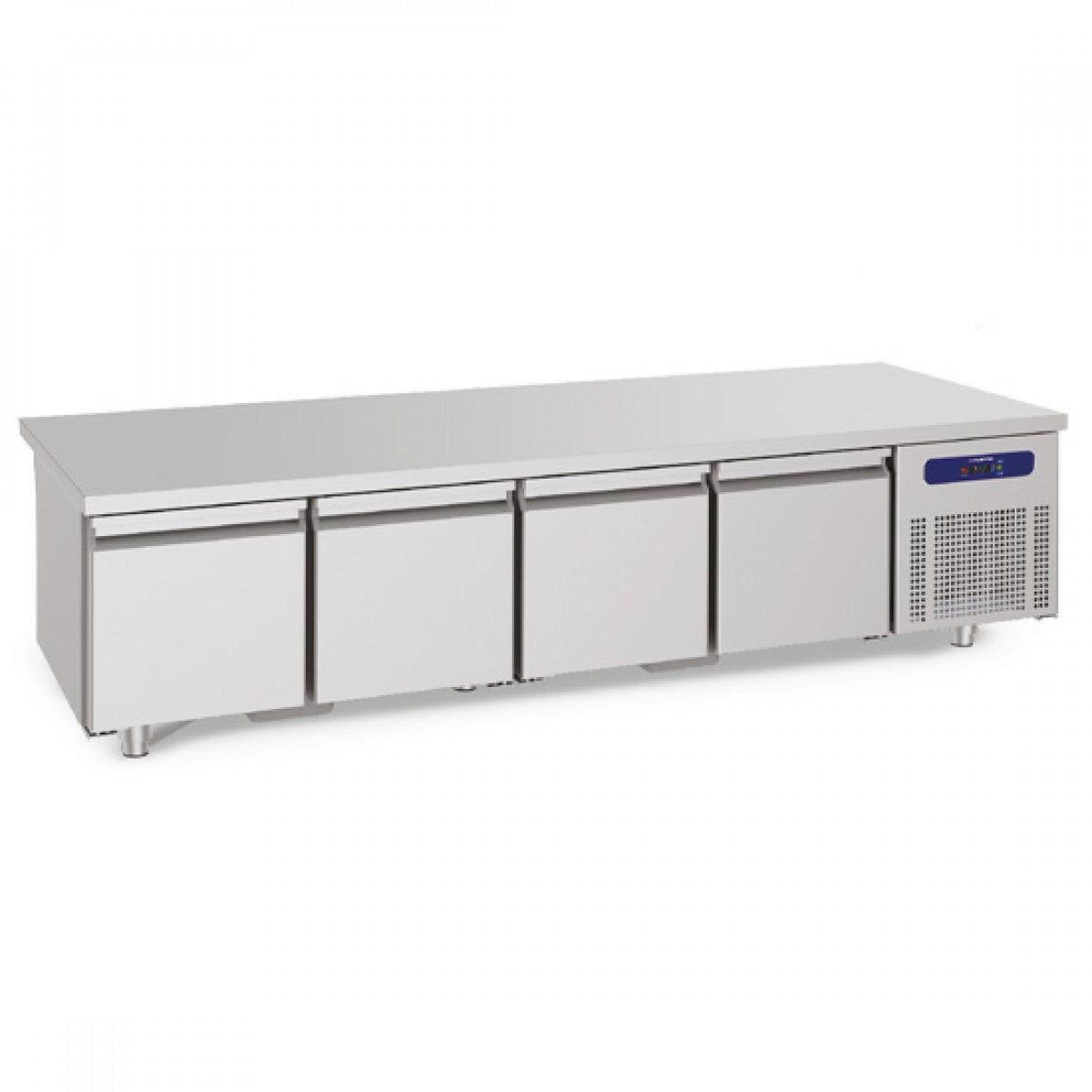 Virtus & Mastro Kühlunterbau mit 4 Schubladen 1/1 für Kochgeräte 900er, B=2200 mm