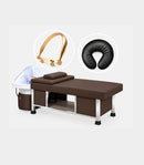 Amitec Basic Headspa-Liege Braun – Komplettpaket mit StreamLux™ Bogen